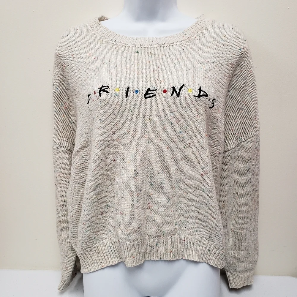 Friends Womens Crop Sweater Top Size Large 11/13 - Picture 1 of 6